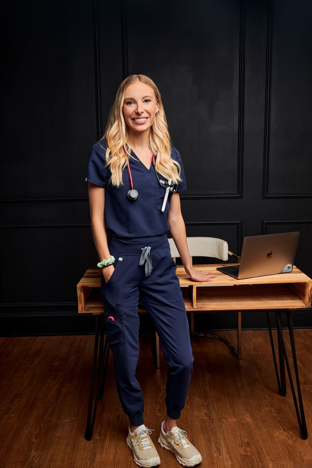 Kat Chapman, BSN, RN at her desk